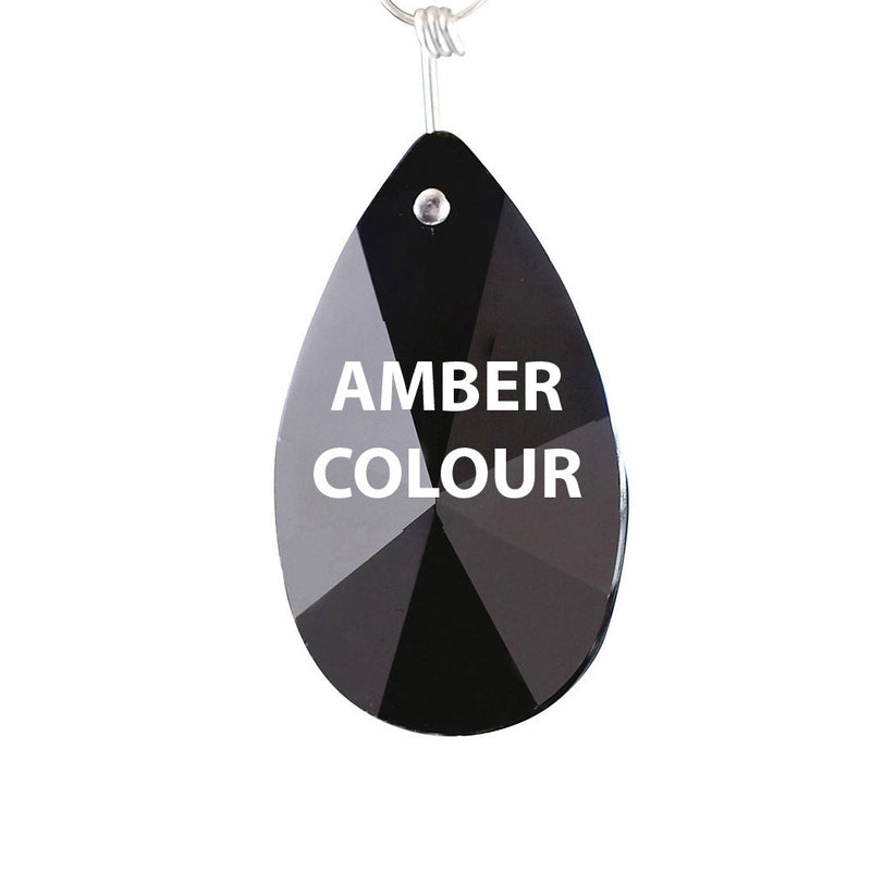 Diyas C20153 Crystal Star Pendalogue Without Ring Amber 50mm • C20153