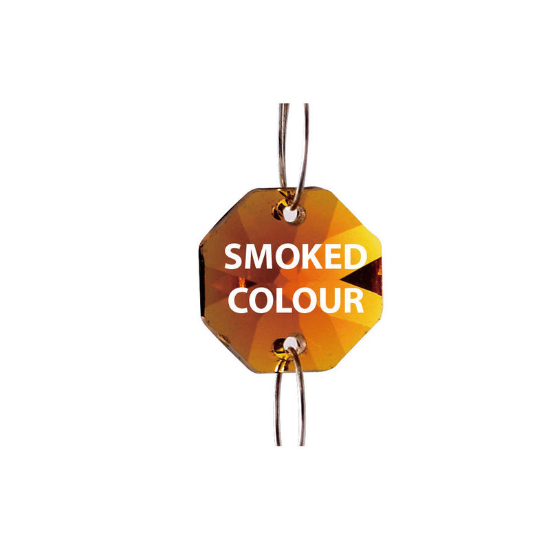 Diyas C50004 Crystal Octagon Without Ring Smoked 14mm • C50004