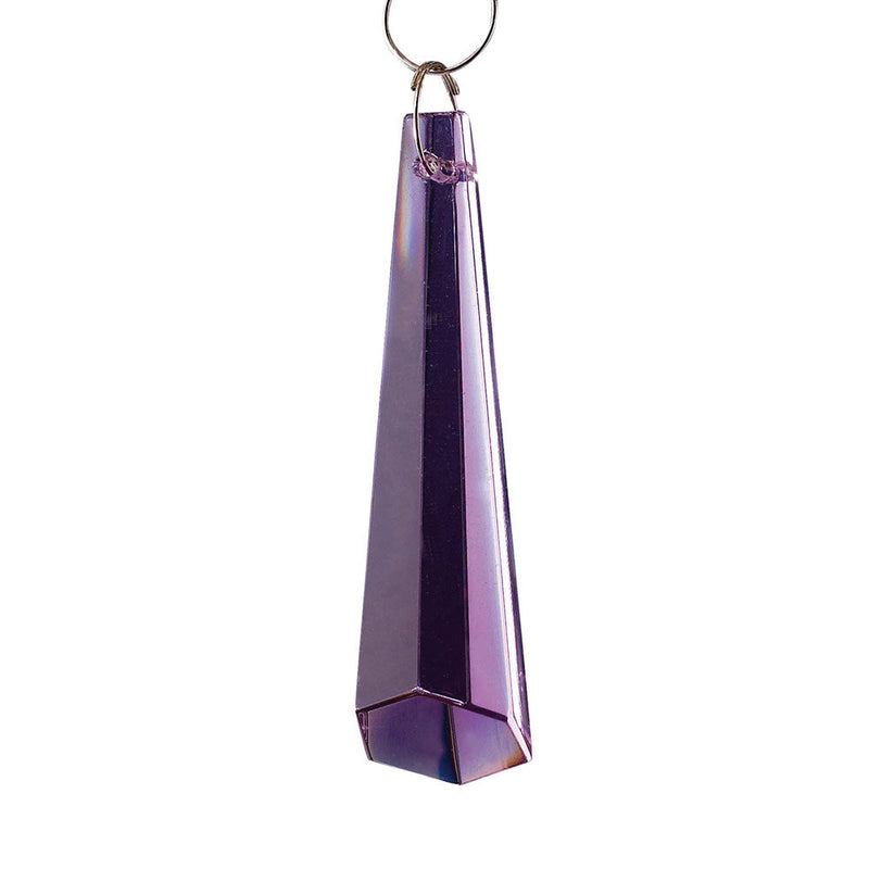 Diyas C70031 Crystal Hexagonal Drop Without Ring Lilac 62mm • C70031