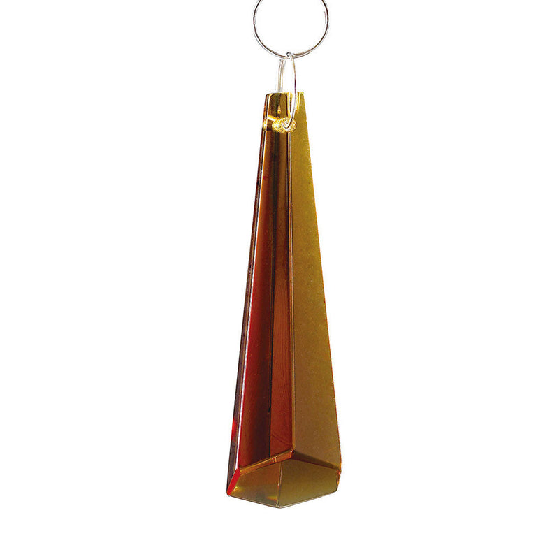 Diyas C70033 Crystal Hexagonal Drop Without Ring Amber 62mm • C70033