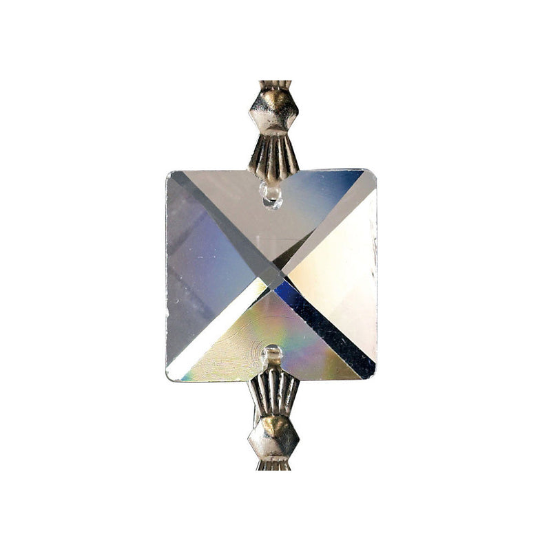 Diyas C70040 Crystal Square Without Ring Clear 16mm • C70040