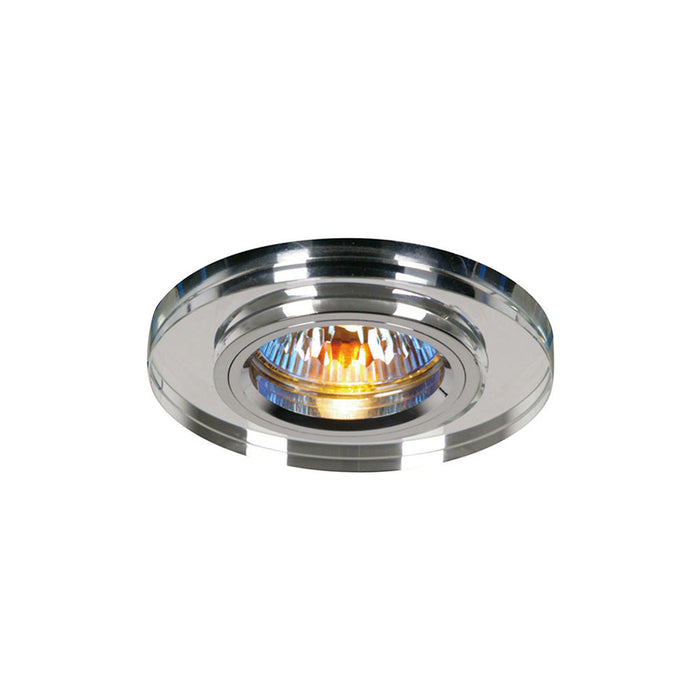 Diyas Crystal Downlight Shallow Round Rim Only Clear, IL30800 REQUIRED TO COMPLETE THE ITEM, Cut Out: 62mm • IL30806CH