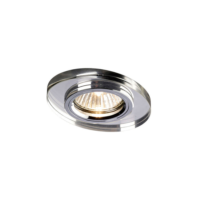 Diyas Crystal Downlight Oval Rim Only Clear, IL30800 REQUIRED TO COMPLETE THE ITEM, Cut Out: 62mm • IL30808CH