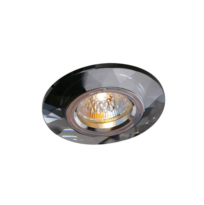 Diyas Crystal Downlight Chamfered Round Rim Only Black, IL30800 REQUIRED TO COMPLETE THE ITEM, Cut Out: 62mm • IL30816BL