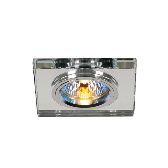 Diyas Crystal Downlight Shallow Square Rim Only Clear, IL30800 REQUIRED TO COMPLETE THE ITEM, Cut Out: 62mm • IL30817CH