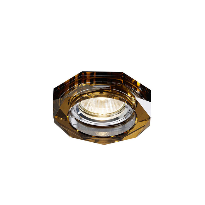 Diyas Crystal Downlight Deep Octagonal Rim Only Bronze, IL30800 REQUIRED TO COMPLETE THE ITEM, Cut Out: 62mm • IL30823BZ