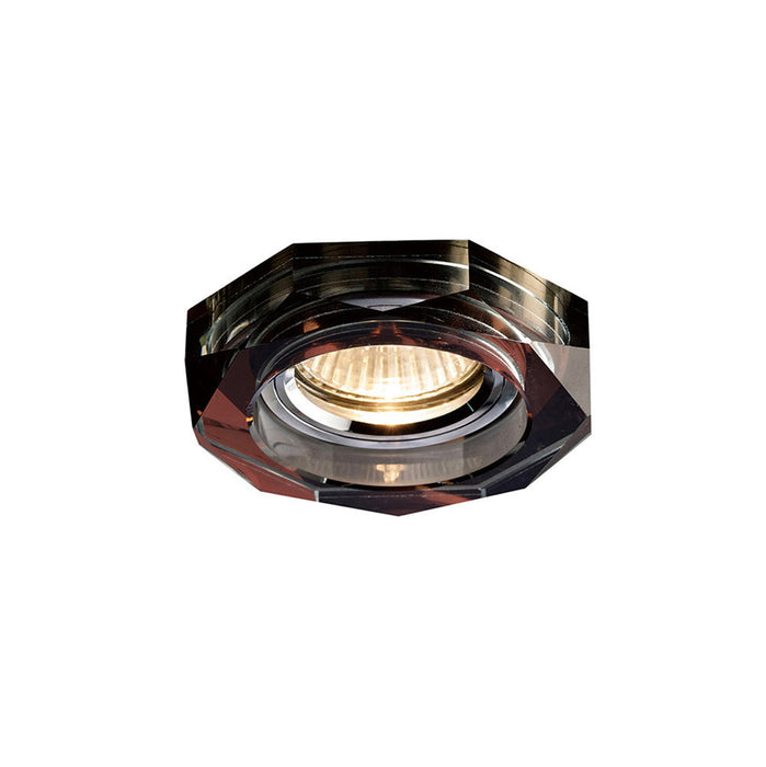 Diyas Crystal Downlight Deep Octagonal Rim Only Purple, IL30800 REQUIRED TO COMPLETE THE ITEM, Cut Out: 62mm • IL30823PU