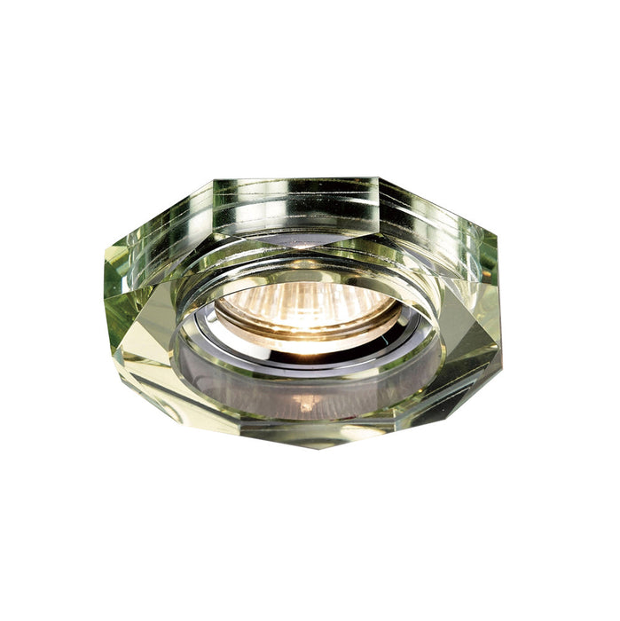 Diyas Crystal Downlight Deep Octagonal Rim Only White Wine, IL30800 REQUIRED TO COMPLETE THE ITEM, Cut Out: 62mm • IL30823WI