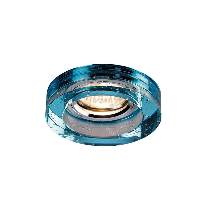 Diyas IL30831AQ * Crystal Bubble Downlight Round Rim Only Aqua, IL30800 Required To Complete The Item, Cut Out: 62mm • IL30831AQ