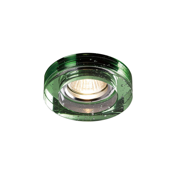 Diyas Crystal Bubble Downlight Round Rim Only Green, IL30800 REQUIRED TO COMPLETE THE ITEM, Cut Out: 62mm • IL30831GR