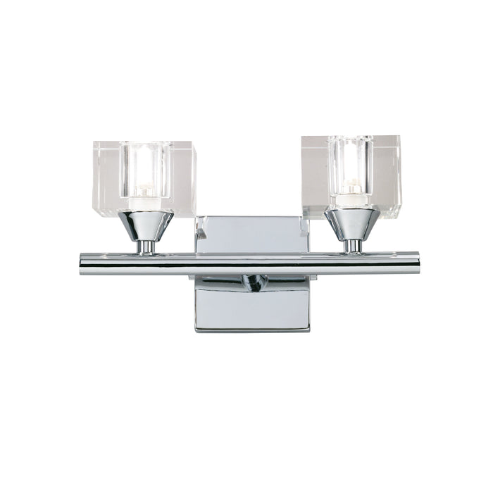 Mantra M2364/S Cuadrax Wall Lamp Switched 2 Light G9, Polished Chrome • M2364/S