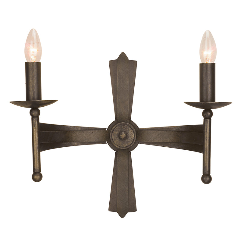 Elstead Lighting CW2 Cromwell 2 Light Wall Light Old Bronze Finish