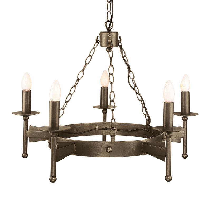 Elstead Lighting CW5 Cromwell 5 Light Chandelier Old Bronze Finish