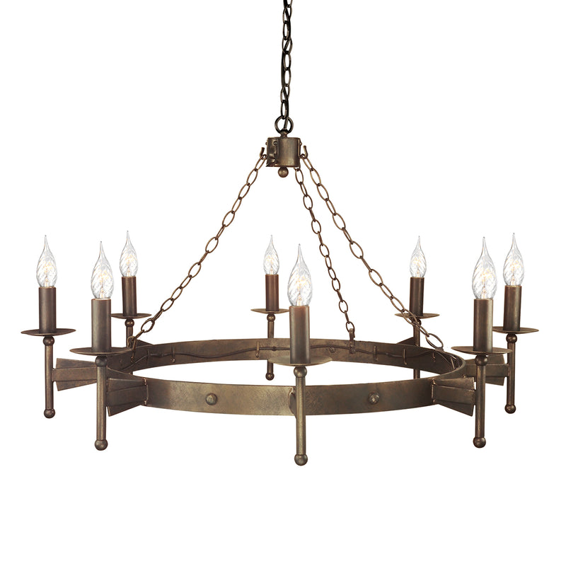 Elstead Lighting CW8 Cromwell 8 Light Chandelier Old Bronze Finish