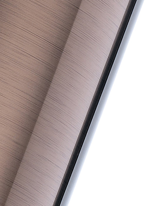 Deco Dako Black Pendant 1 Light E27 With 300 x 200mm Metallic Bronze Finish Cylinder Shade, c/w Ceiling Bracket • D0255