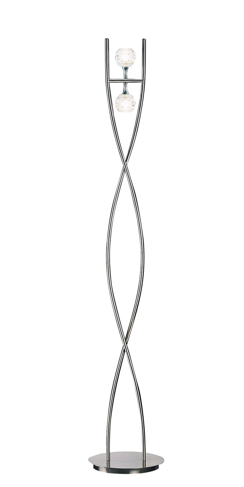 Mantra M0101 Dali Floor Lamp 2 Light G9, Polished Chrome • M0101