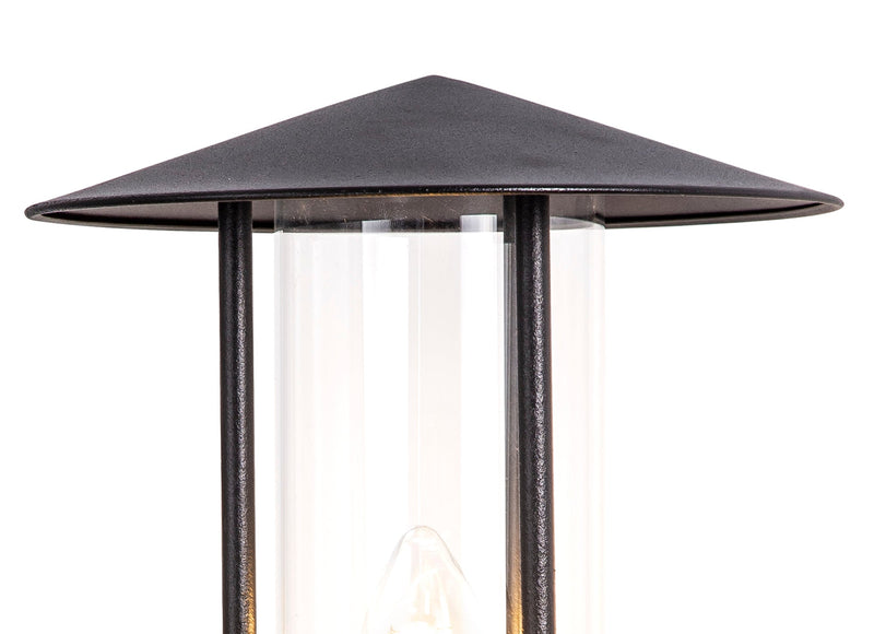 Deco Dalton Wall Lamp 1 Light E27 IP44 Exterior Black/Clear • D0643