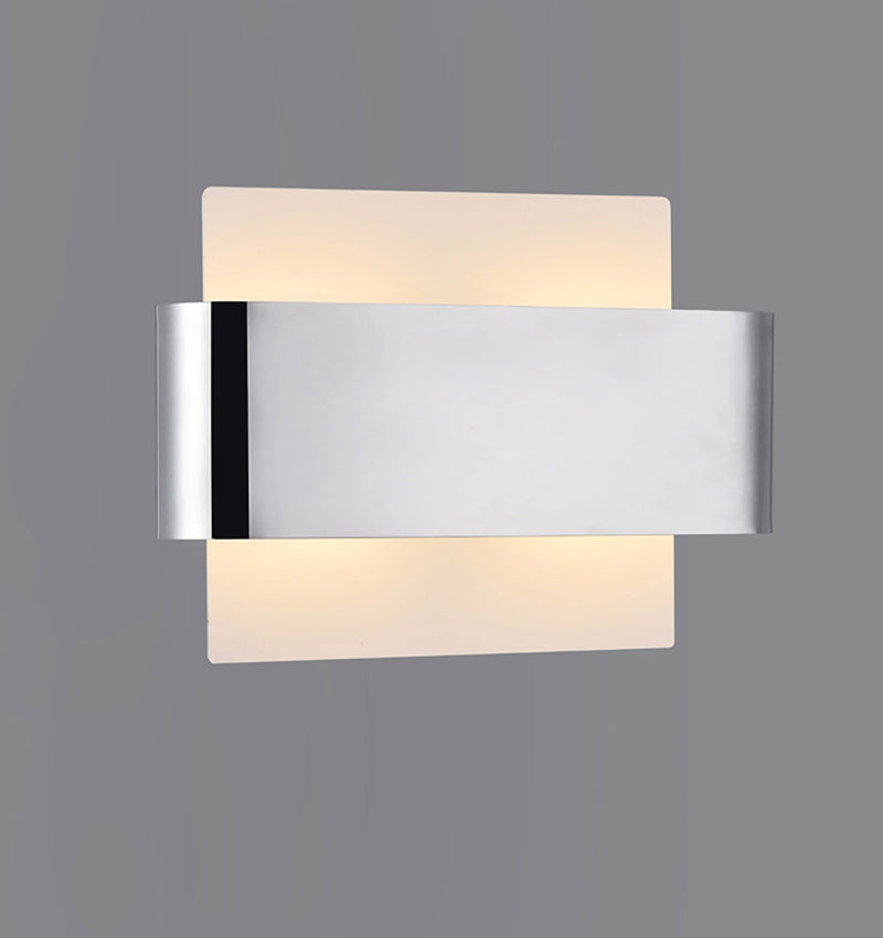 Deco Damo 2 Light G9 Flush Fitting, White Base With Polished Chrome Centre Band • D0378