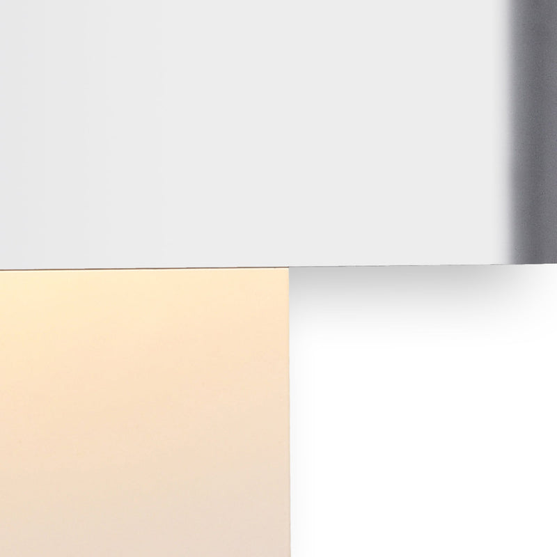 Deco Damo 2 Light G9 Flush Fitting, White Base With Polished Chrome Centre Band • D0378