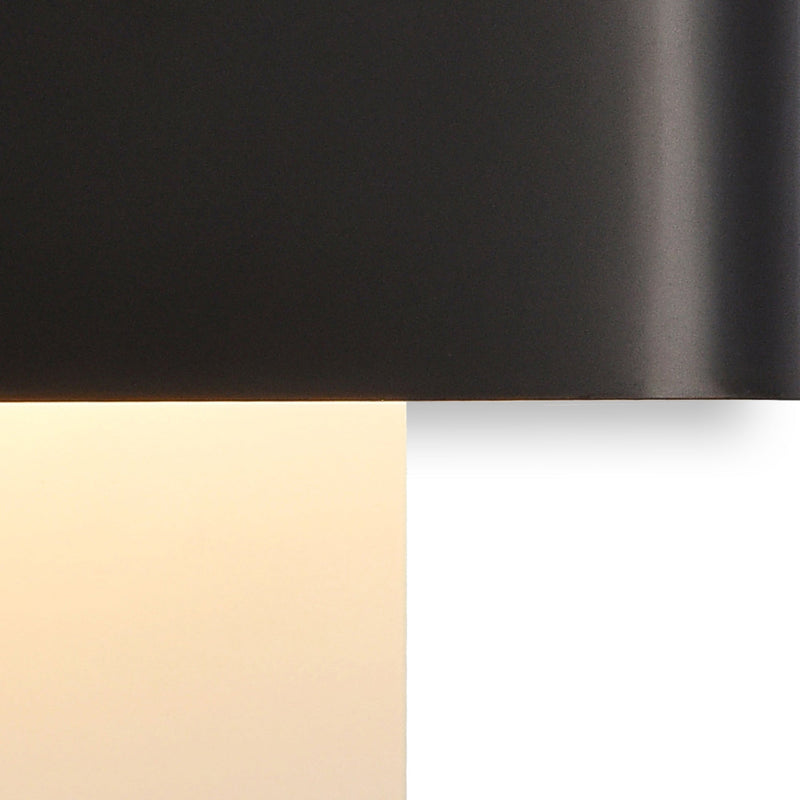 Deco Damo 2 Light G9 Flush Fitting, White Base With Black Chrome Centre Band • D0381