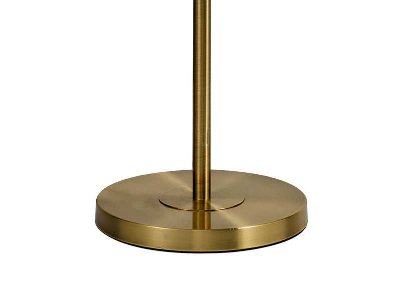Regal Lighting SL-1959 3 Light Floor Lamp Antique Brass With Clear Glass