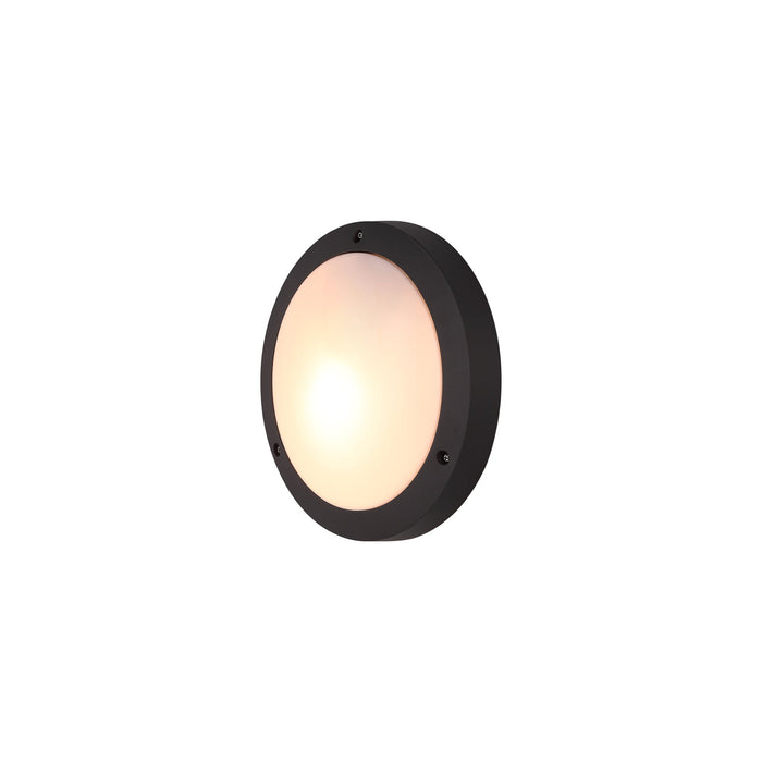 Deco Daru Plain Bulkhead Wall Lamp, 1 Light E27, Anthracite, IP54 • D0465