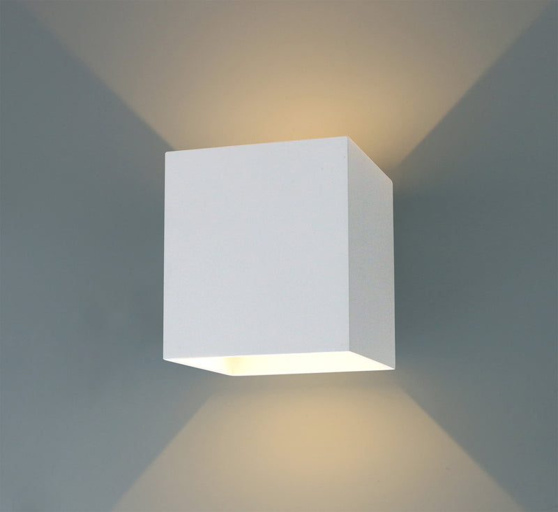 Deco Delia Up & Downward Lighting Wall Light 2x3W LED 3000K Sand White, 410lm, IP54, 3yrs Warranty • D0456