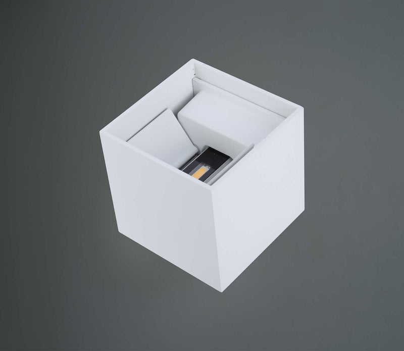 Deco Delia Up & Downward Lighting Wall Light 2x3W LED 3000K Sand White, 410lm, IP54, 3yrs Warranty • D0456