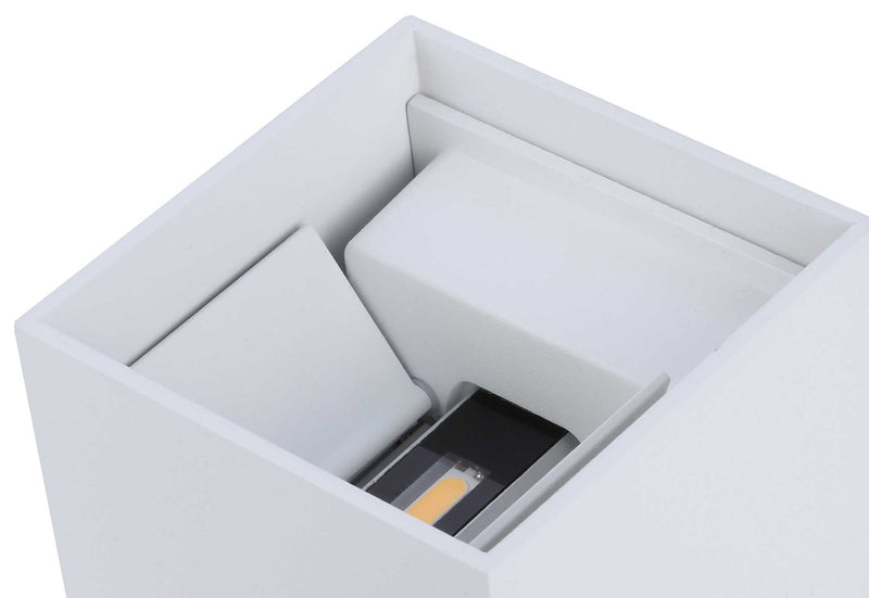 Deco Delia Up & Downward Lighting Wall Light 2x3W LED 3000K Sand White, 410lm, IP54, 3yrs Warranty • D0456