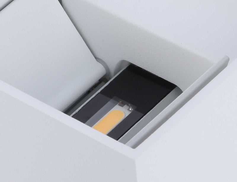 Deco Delia Up & Downward Lighting Wall Light 2x3W LED 3000K Sand White, 410lm, IP54, 3yrs Warranty • D0456