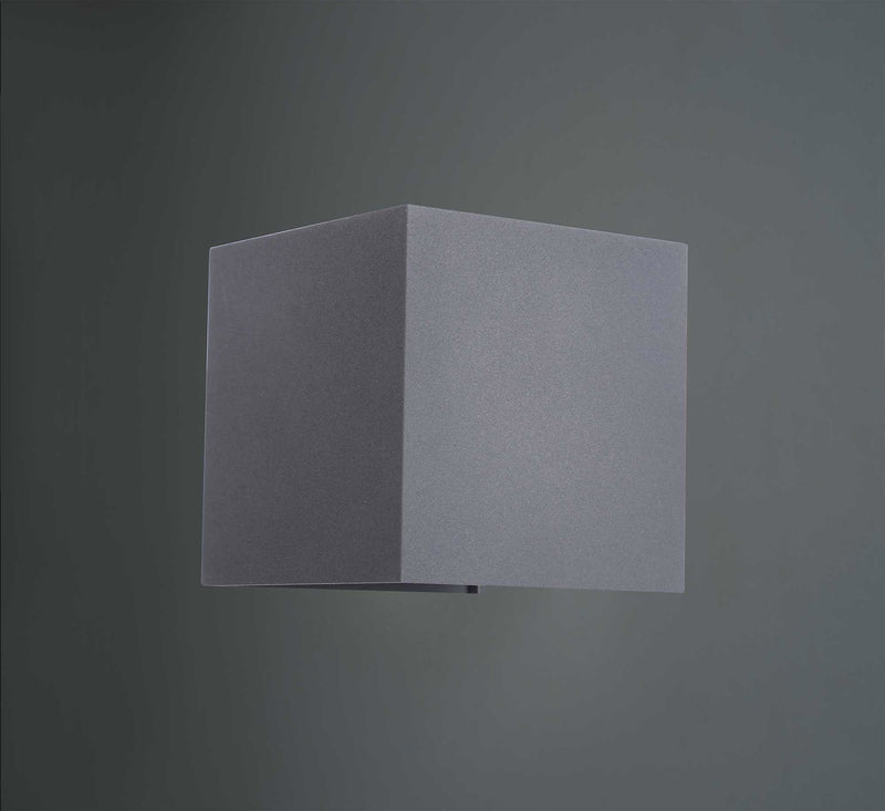 Deco Delia Up & Downward Lighting Wall Light 2x3W LED 3000K Anthracite, 410lm, IP54, 3yrs Warranty • D0457