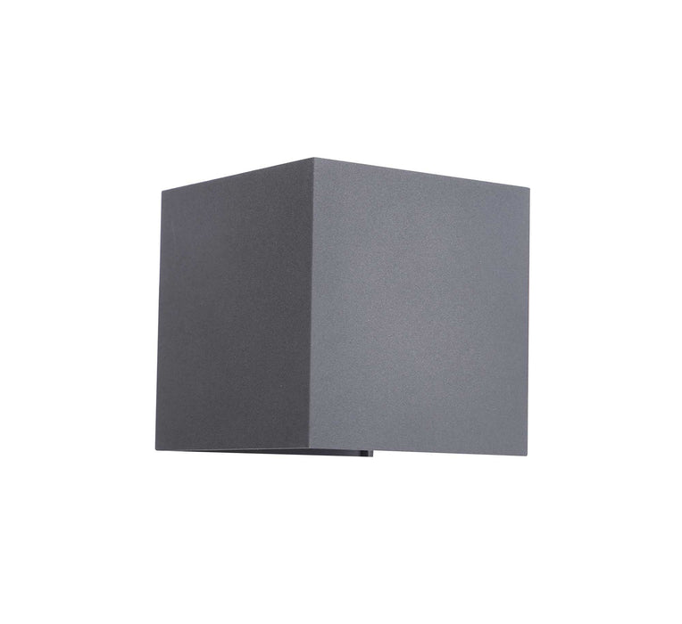 Deco Delia Up & Downward Lighting Wall Light 2x3W LED 3000K Anthracite, 410lm, IP54, 3yrs Warranty • D0457