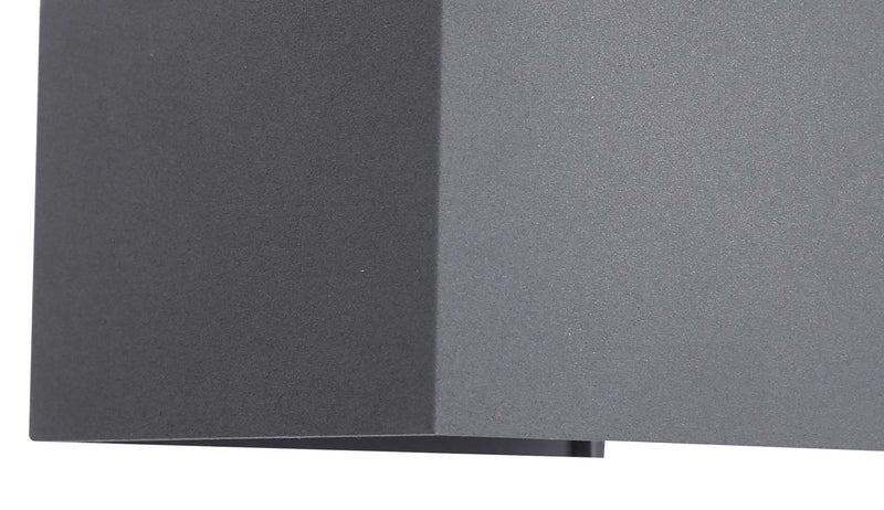 Deco Delia Up & Downward Lighting Wall Light 2x3W LED 3000K Anthracite, 410lm, IP54, 3yrs Warranty • D0457