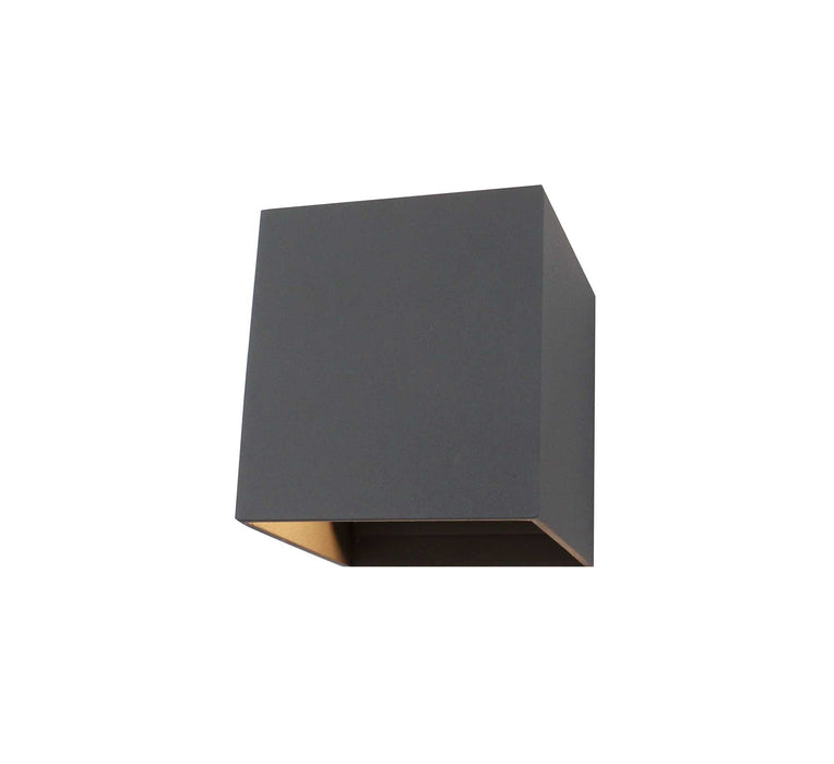 Deco Delia Up & Downward Lighting Wall Light 2x3W LED 3000K Anthracite, 410lm, IP54, 3yrs Warranty • D0457