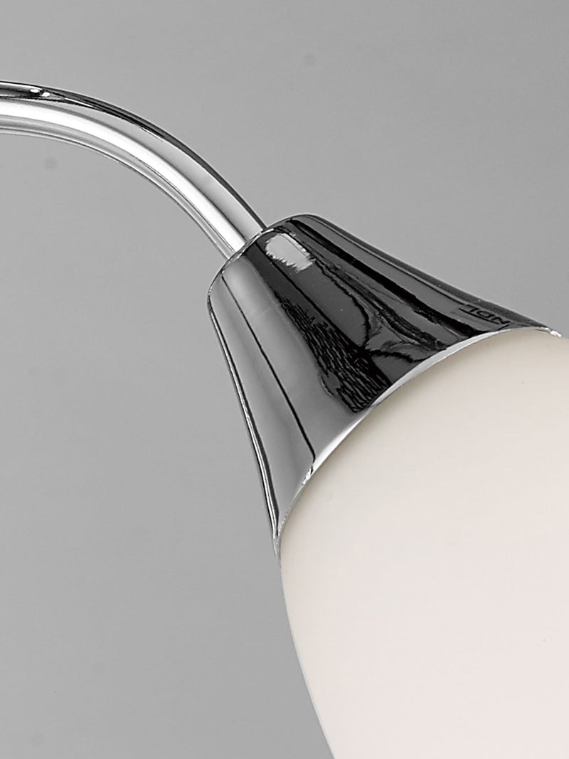 Deco Denia Ceiling 3 Light E14 Polished Chrome/Opal Glass - D0027 • D0027