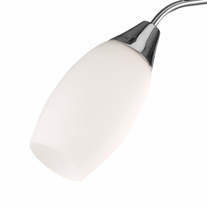 Deco Denia Ceiling 3 Light E14 Polished Chrome/Opal Glass - D0027 • D0027