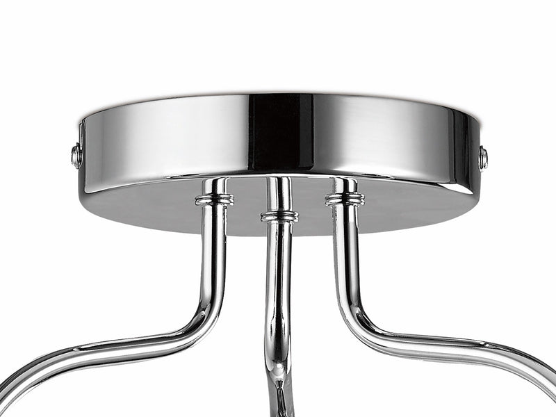 Deco Denia Ceiling 3 Light E14 Polished Chrome/Opal Glass - D0027 • D0027