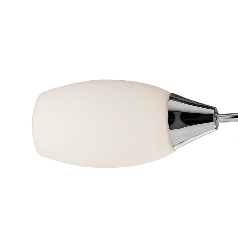 Deco Denia Semi Ceiling 3 Light E14 Polished Chrome/Opal Glass - D0028 • D0028