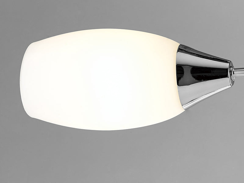 Deco Denia Semi Ceiling 3 Light E14 Polished Chrome/Opal Glass - D0028 • D0028