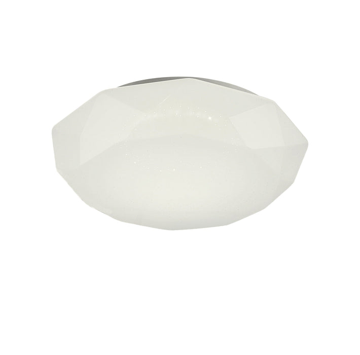 Mantra M5936 Diamante Ceiling 41cm, Round 36W LED, 3000K, 2600lm, 3yrs Warranty • M5936