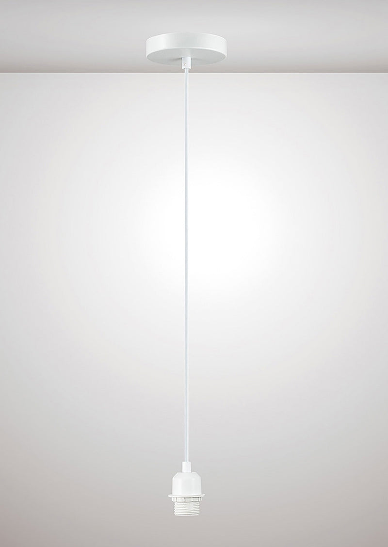 Deco Dreifa 1.5m Suspension Kit 1 Light White/White Cable, E27 Max 60W (Maximum Load 2kg) • D0181
