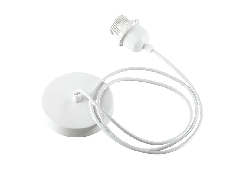 Deco Dreifa 1.5m Suspension Kit 1 Light White/White Cable, E27 Max 60W (Maximum Load 2kg) • D0181