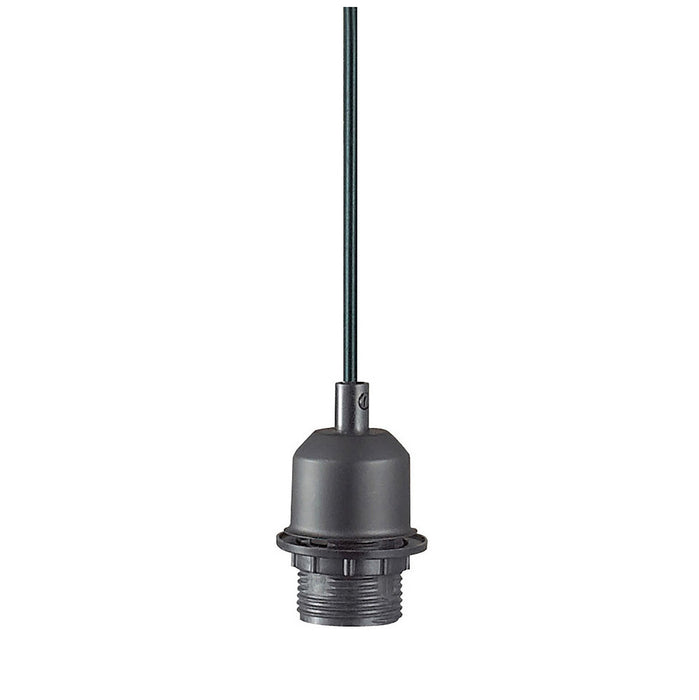 Deco Dreifa 1.5m Suspension Kit 1 Light Black/Black Cable, E27 Max 60W (Maximum Load 2kg) • D0193