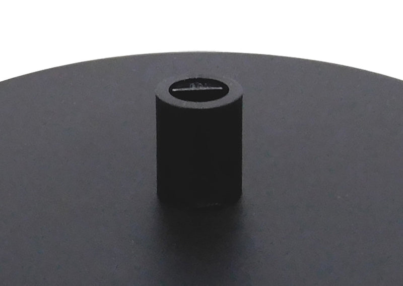 Deco Dreifa Ceiling Box Matt Black, c/w Cable Grip, Earth Wire & 3 Pole Terminal Block • D0382