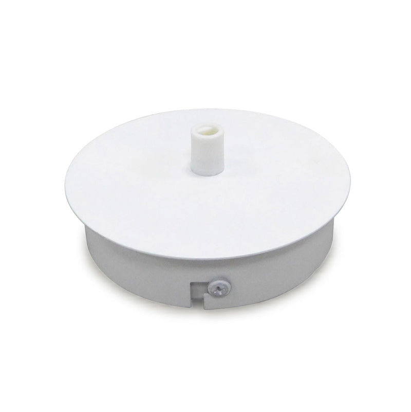 Deco Dreifa Ceiling Box Matt White, c/w Cable Grip, Earth Wire & 3 Pole Terminal Block • D0383