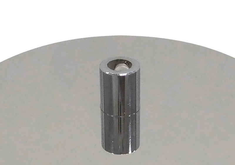 Deco Dreifa Ceiling Box Polished Chrome, c/w Cable Grip, Earth Wire & 3 Pole Terminal Block • D0384