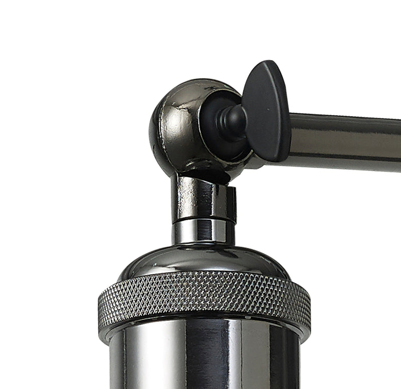 Deco Dreifa Switched Wall Light 1 Light Black/Black Chrome, E27 • D0701