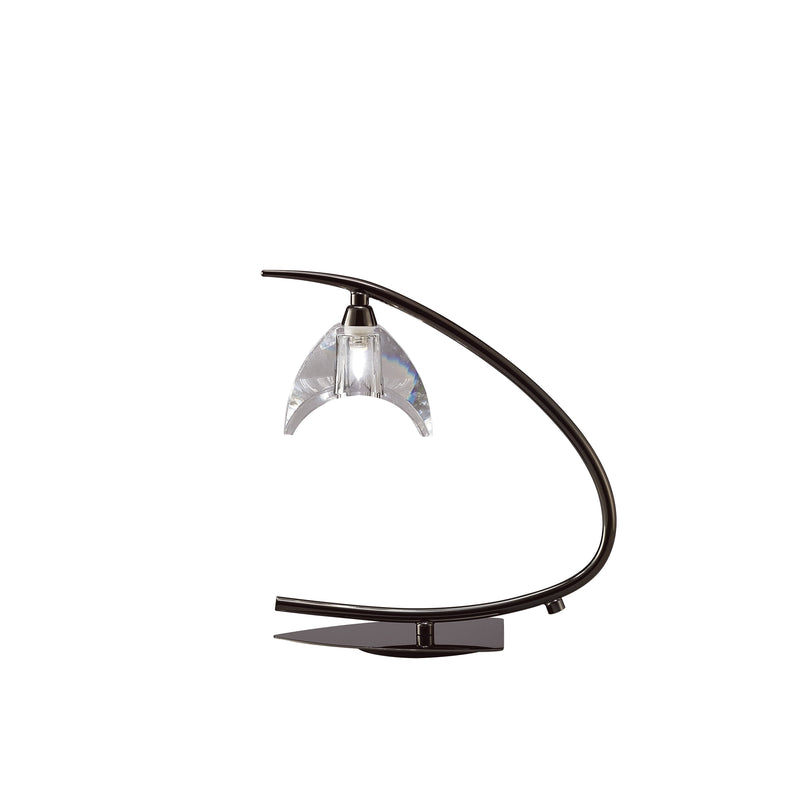 Mantra M1458BC Eclipse Table Lamp 1 Light G9 Small, Black Chrome • M1458BC