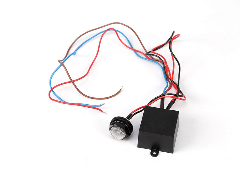 Deco Espial Remote Fixing 20mm Miniature Photocell IP65 20-70 Lux 5A Black • D0061