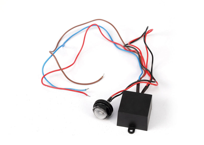 Deco Espial Remote Fixing 20mm Miniature Photocell IP65 20-70 Lux 5A Black • D0061